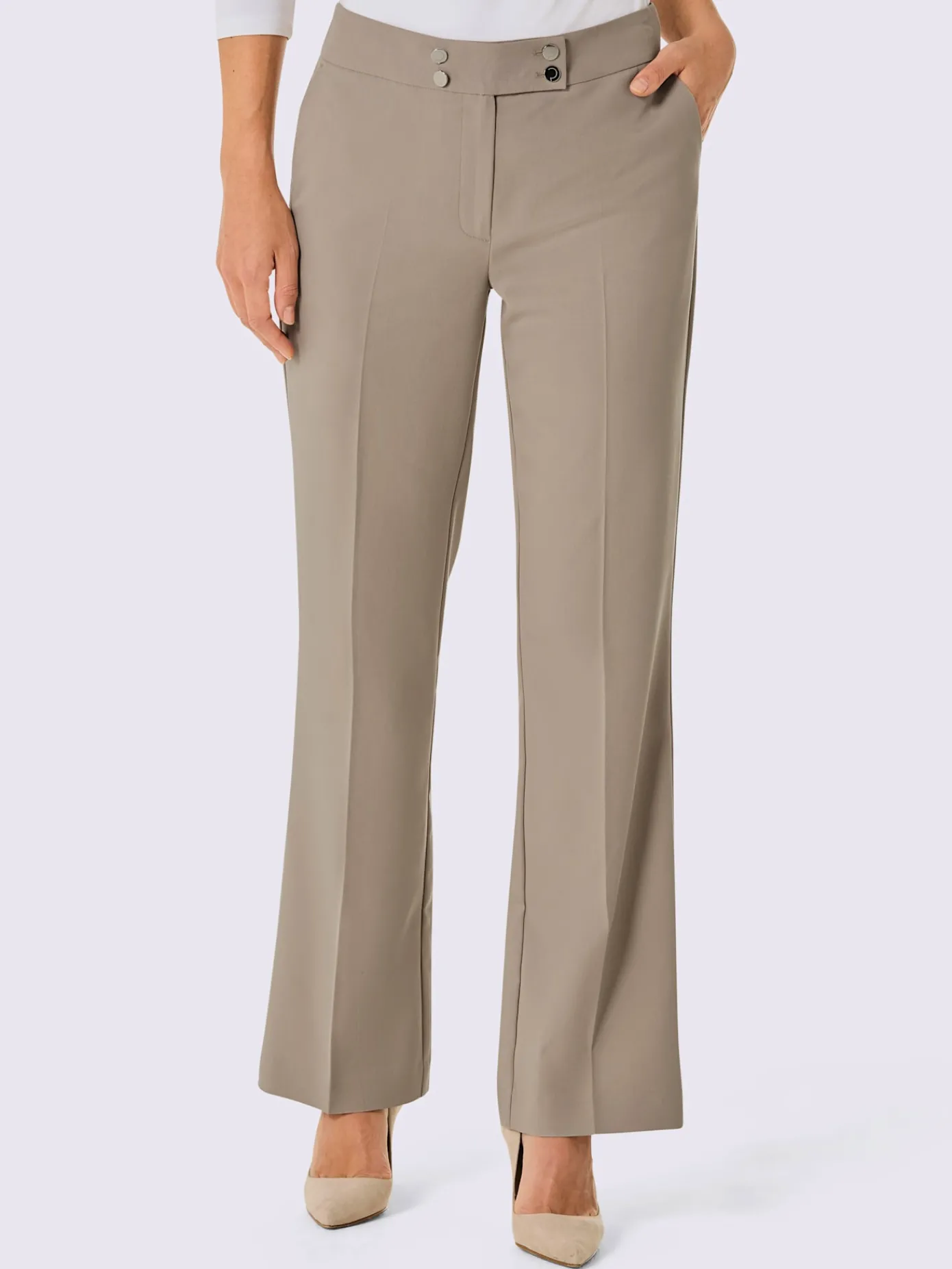 CREATION L PREMIUM Pantalons<Pantalon plissé 63% lyocell (tencel)