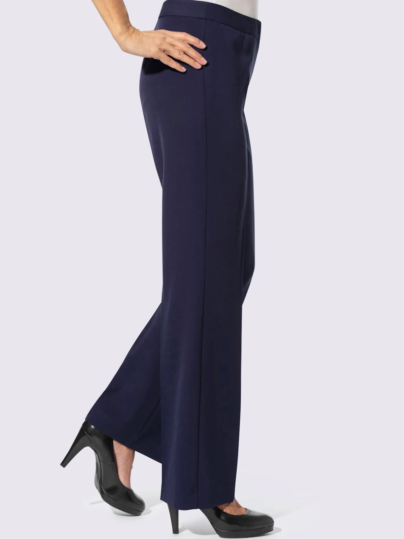 Pantalons<Pantalon plissé coupe large mode