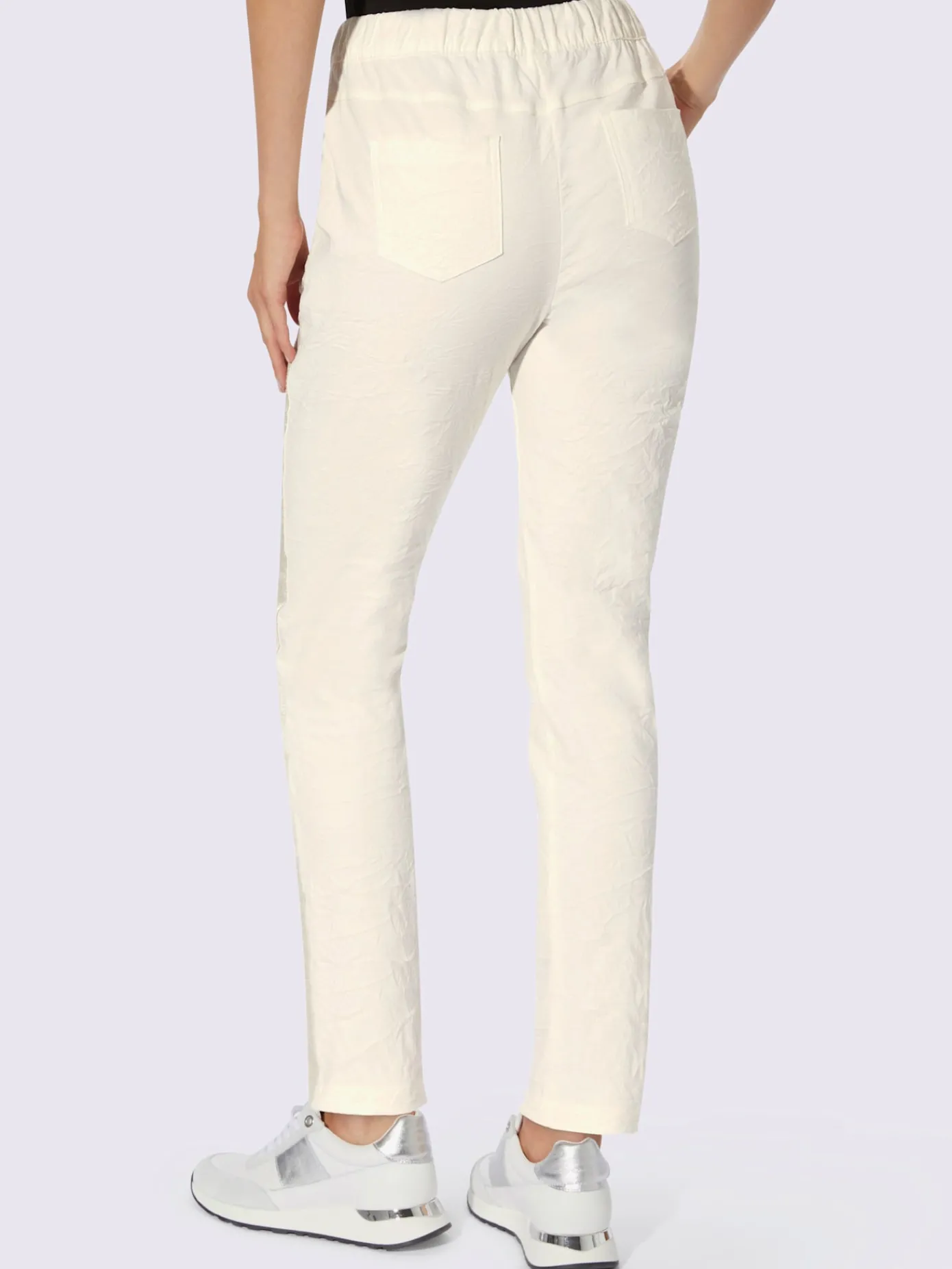 Mandarin Pantalons<Pantalon skinny ceinture avec coulisse
