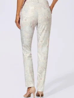 Fair Lady Pantalons<Pantalon slim jacquard motifs fleurs