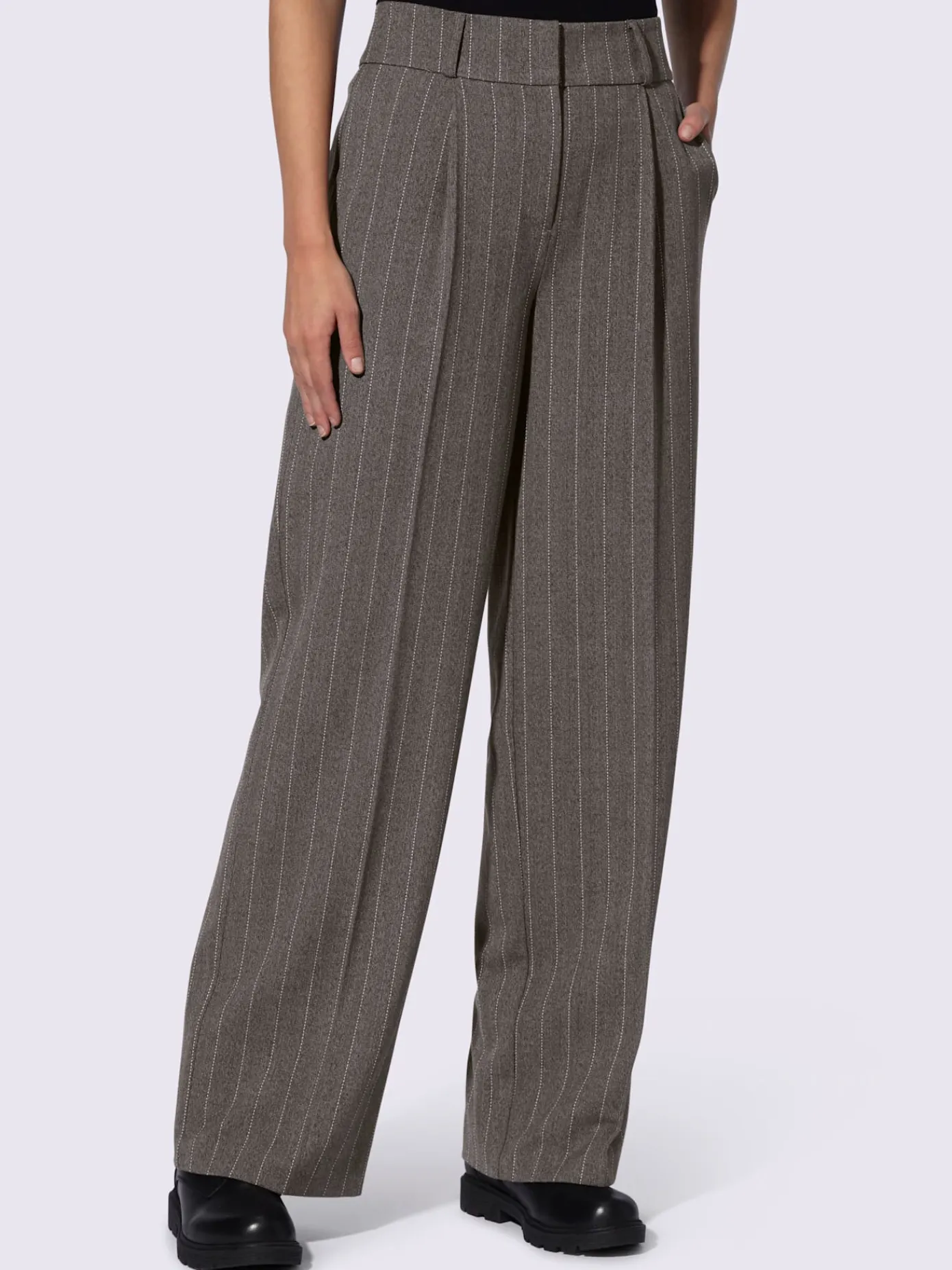 Rick Cardona Pantalons<Pantalon tissé fines rayures classiques