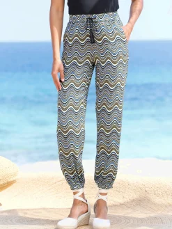 Linea Tesini Pantalons<Pantalon tissé imprimé mode