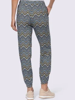 Linea Tesini Pantalons<Pantalon tissé imprimé mode