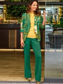 Fair Lady Pantalons|Tenues De Cérémonie<Pantalon tissé mélange de matières facile d'entretien