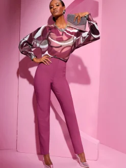 Creation L Pantalons<Pantalon tissé polyester recyclé