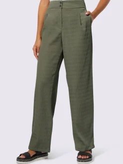 Creation L Pantalons<Pantalon tissé qualité structurée facile d'entretien