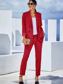 Pantalons<Pantalon tissé structure indéformable