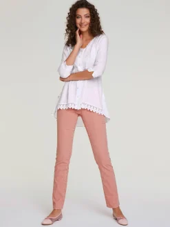 Linea Tesini Pantalons<Pantalon velours coupe droite