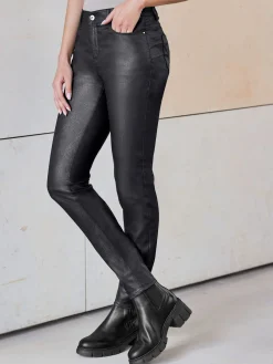 Rick Cardona Pantalons<Pantalons joli imprimé feuilles