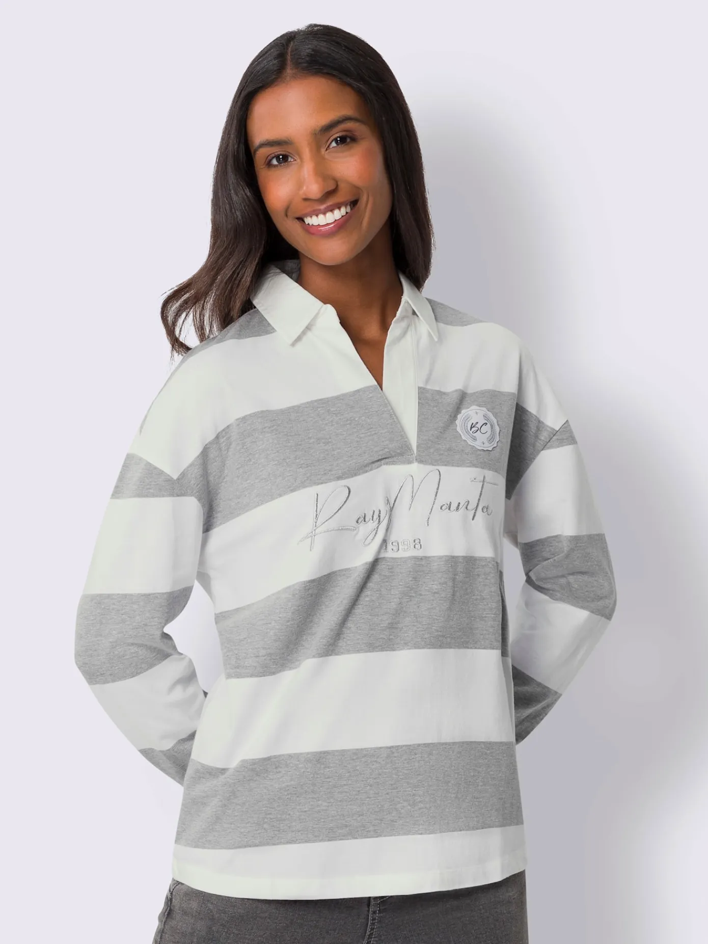 Best Connection T-Shirts<Polo à manches longues motif à rayures mode