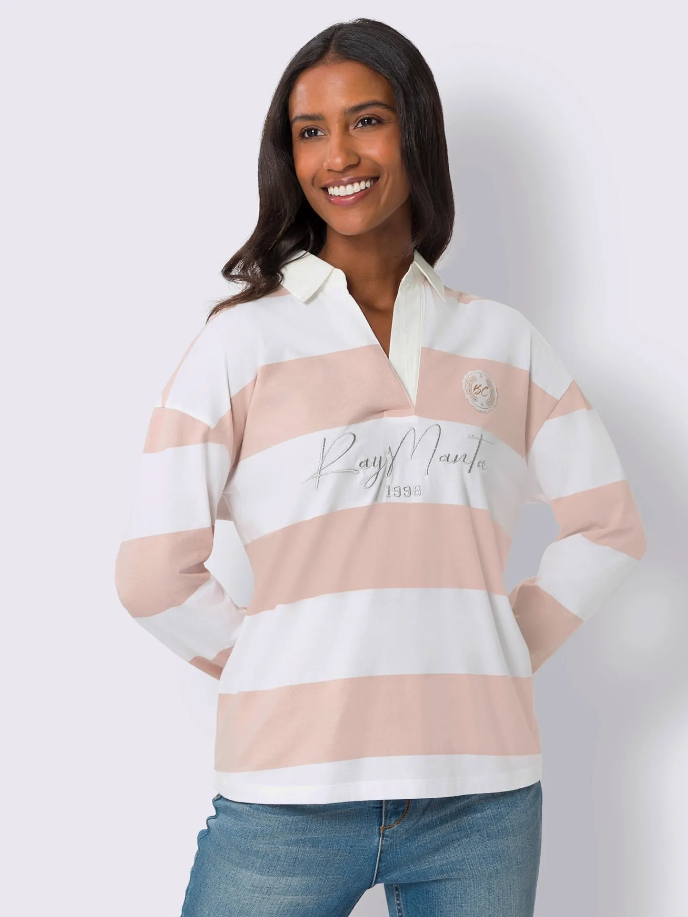 Best Connection T-Shirts<Polo à manches longues motif à rayures mode