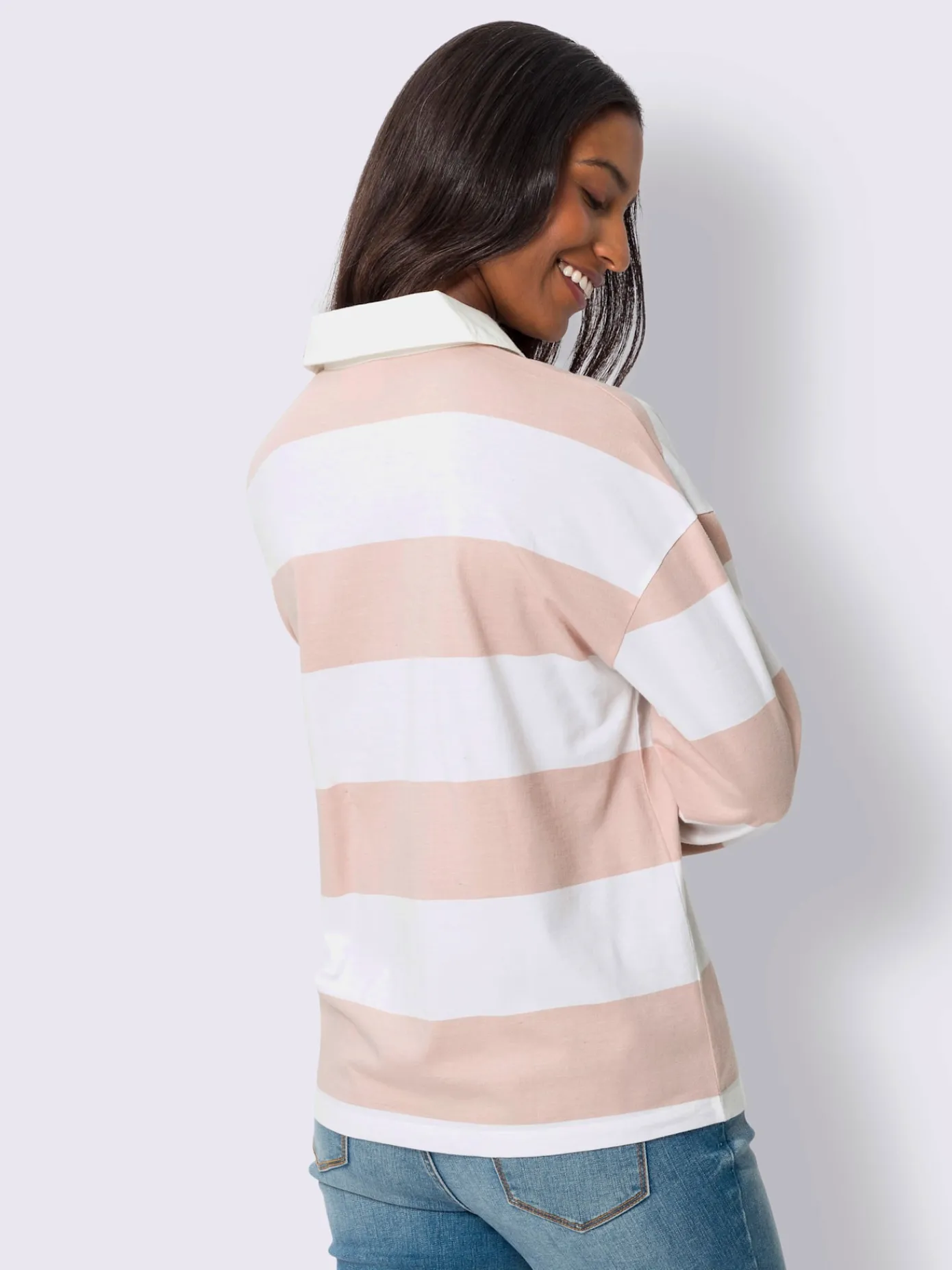 Best Connection T-Shirts<Polo à manches longues motif à rayures mode