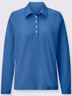 T-Shirts<Polo à manches longues pur coton