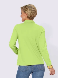 T-Shirts<Polo à manches longues pur coton