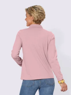 T-Shirts<Polo à manches longues pur coton