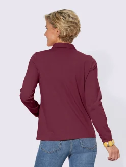 T-Shirts<Polo à manches longues pur coton