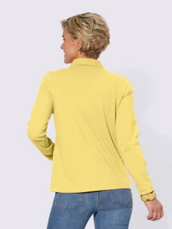 T-Shirts<Polo à manches longues pur coton