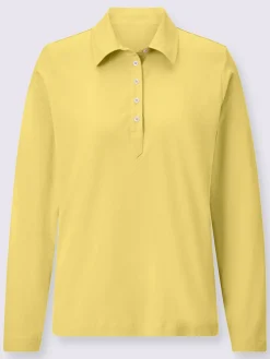 T-Shirts<Polo à manches longues pur coton