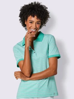 CREATION L PREMIUM T-Shirts<Polo mélange coton et lyocell de qualité