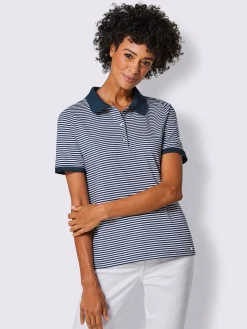 CREATION L PREMIUM T-Shirts<Polo mélange coton et lyocell de qualité