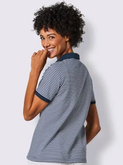 CREATION L PREMIUM T-Shirts<Polo mélange coton et lyocell de qualité