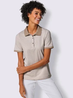 CREATION L PREMIUM T-Shirts<Polo mélange coton et lyocell de qualité