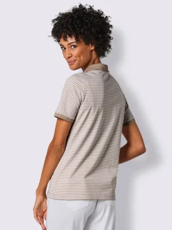 CREATION L PREMIUM T-Shirts<Polo mélange coton et lyocell de qualité