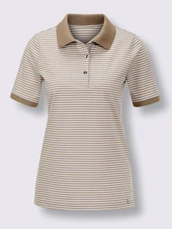 CREATION L PREMIUM T-Shirts<Polo mélange coton et lyocell de qualité