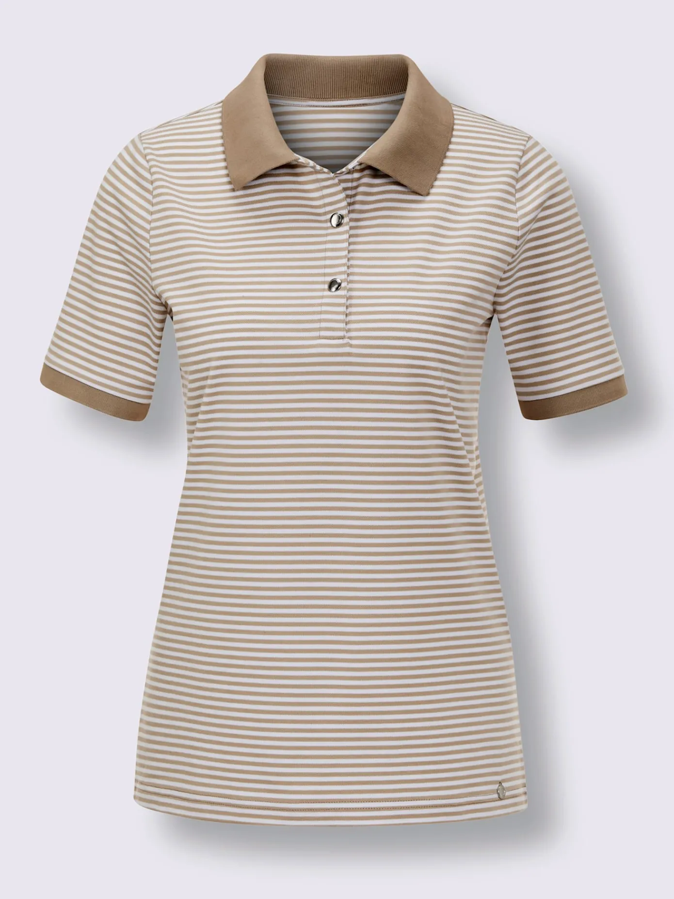 CREATION L PREMIUM T-Shirts<Polo mélange coton et lyocell de qualité