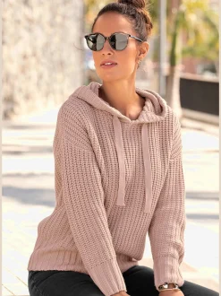 LASCANA Tenues De Détente|Pulls<Pull à capuche en grosse maille douce