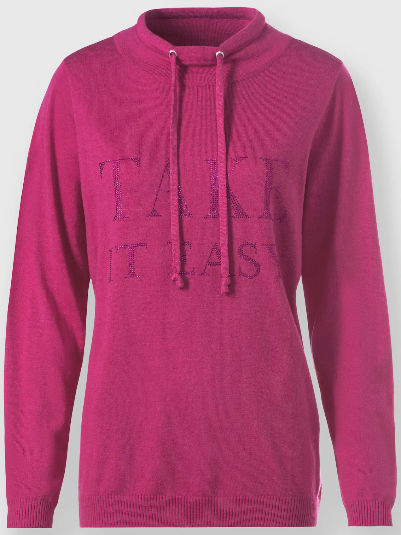 Rick Cardona Pulls<Pull à capuche inscription avec petites pierres brillantes fantaisie