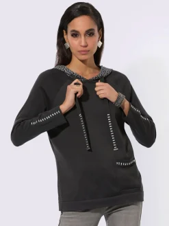 Creation L Pulls<Pull à capuche pierres fantaisie