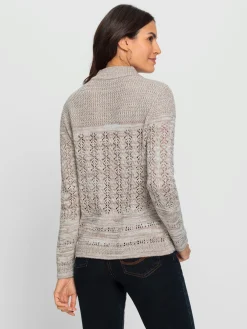 Pulls<Pull à col montant 50% coton