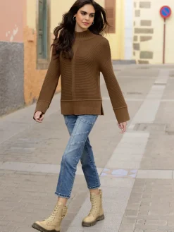 Mandarin Pulls<Pull à col montant 50% coton