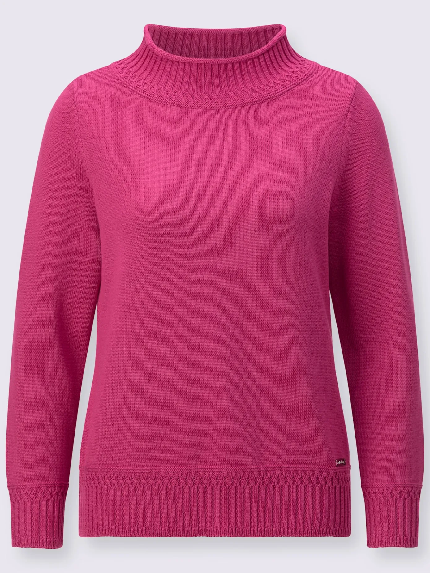 Collection L Pulls<Pull à col montant 50% coton