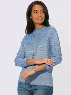 Collection L Pulls<Pull à col montant 50% coton