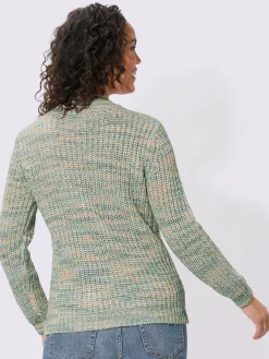 Collection L Pulls<Pull à col montant bel aspect chiné