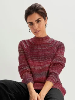 Pulls<Pull à col montant coupe droite