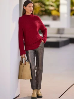 Rick Cardona Pulls<Pull à col montant jolie structure tricot