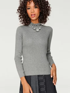 Linea Tesini Pulls<Pull à col montant look tendance