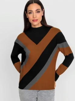 Rick Cardona Pulls<Pull à col montant mancherons tendance