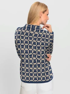 Rick Cardona Pulls<Pull à col montant motif graphique