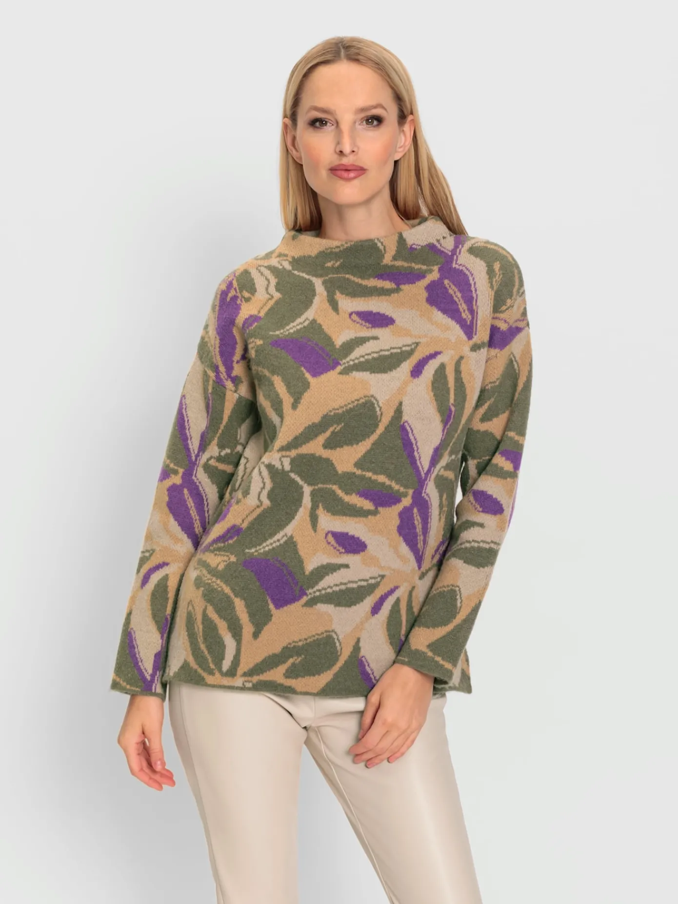 Rick Cardona Pulls<Pull à col montant motif jacquard tendance