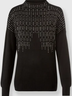 Rick Cardona Pulls<Pull à col montant petites pierres brillantes fantaisie