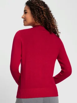 Collection L Pulls<Pull à col montant pur coton