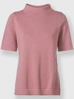 Pulls<Pull à col montant pur coton