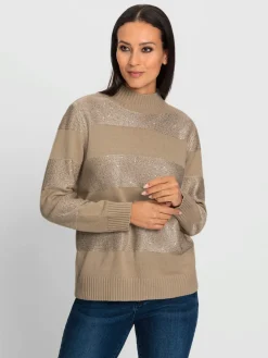 Rick Cardona Pulls<Pull à col montant rayures tendance