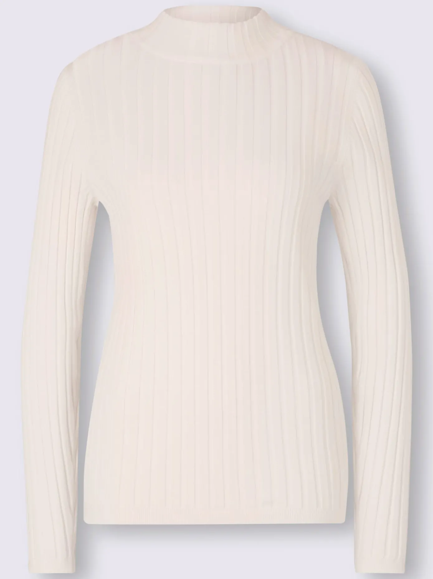 Mandarin Pulls<Pull à col montant tricot côtelé moderne