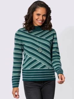 Collection L Pulls<Pull à col montant tricot jacquard de qualité