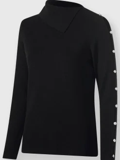 Ashley Brooke Pulls<Pull à col roulé découpes raffinées aux manches